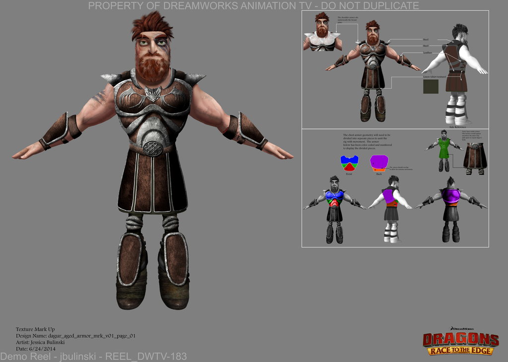 Color and Texture Design — Dragons Race to the Edge