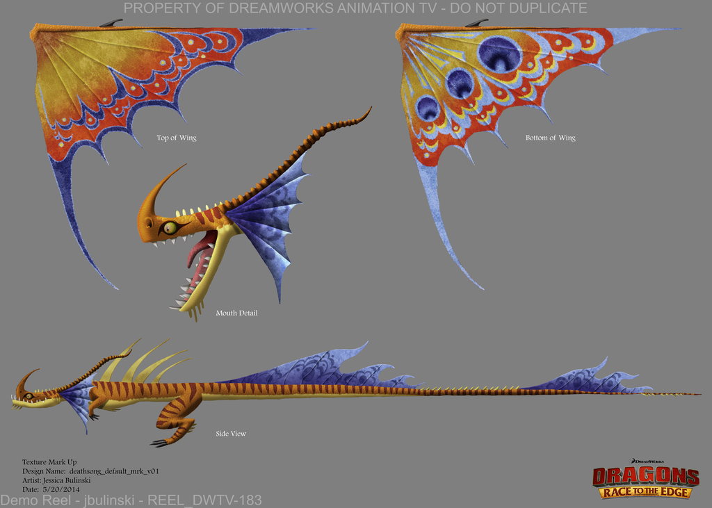 Color and Texture Design — Dragons Race to the Edge
