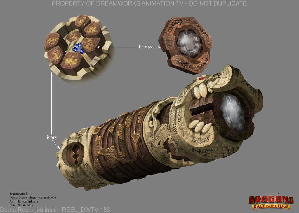 Color and Texture Design — Dragons Race to the Edge