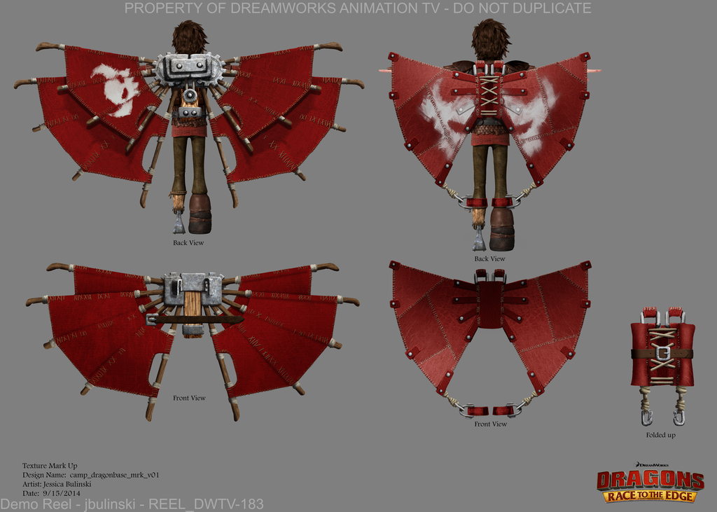 Color and Texture Design — Dragons Race to the Edge