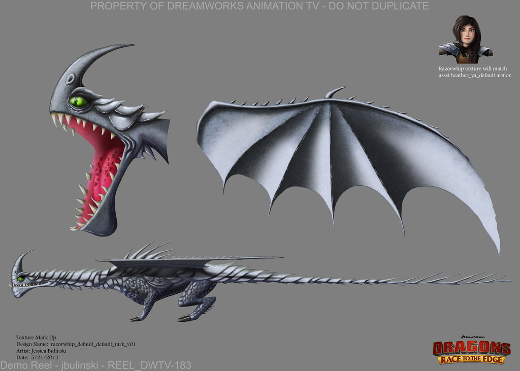 Color and Texture Design — Dragons Race to the Edge