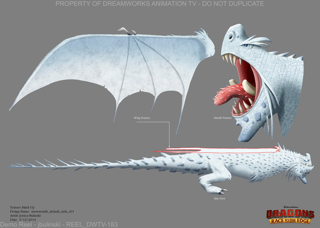 Color and Texture Design — Dragons Race to the Edge