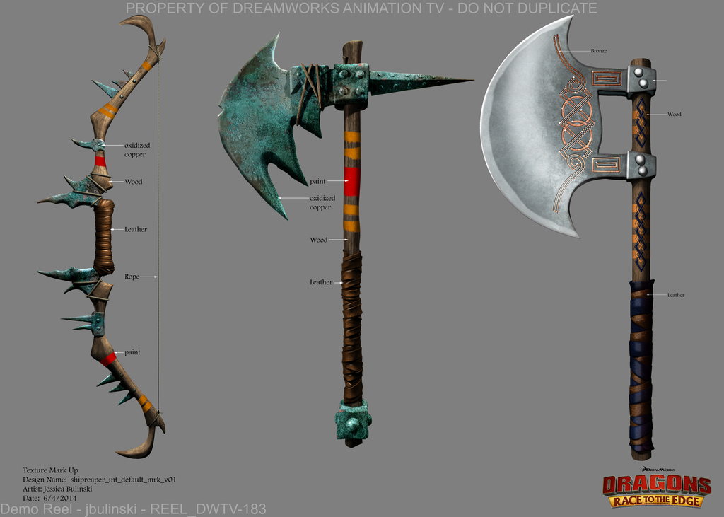 Color and Texture Design — Dragons Race to the Edge