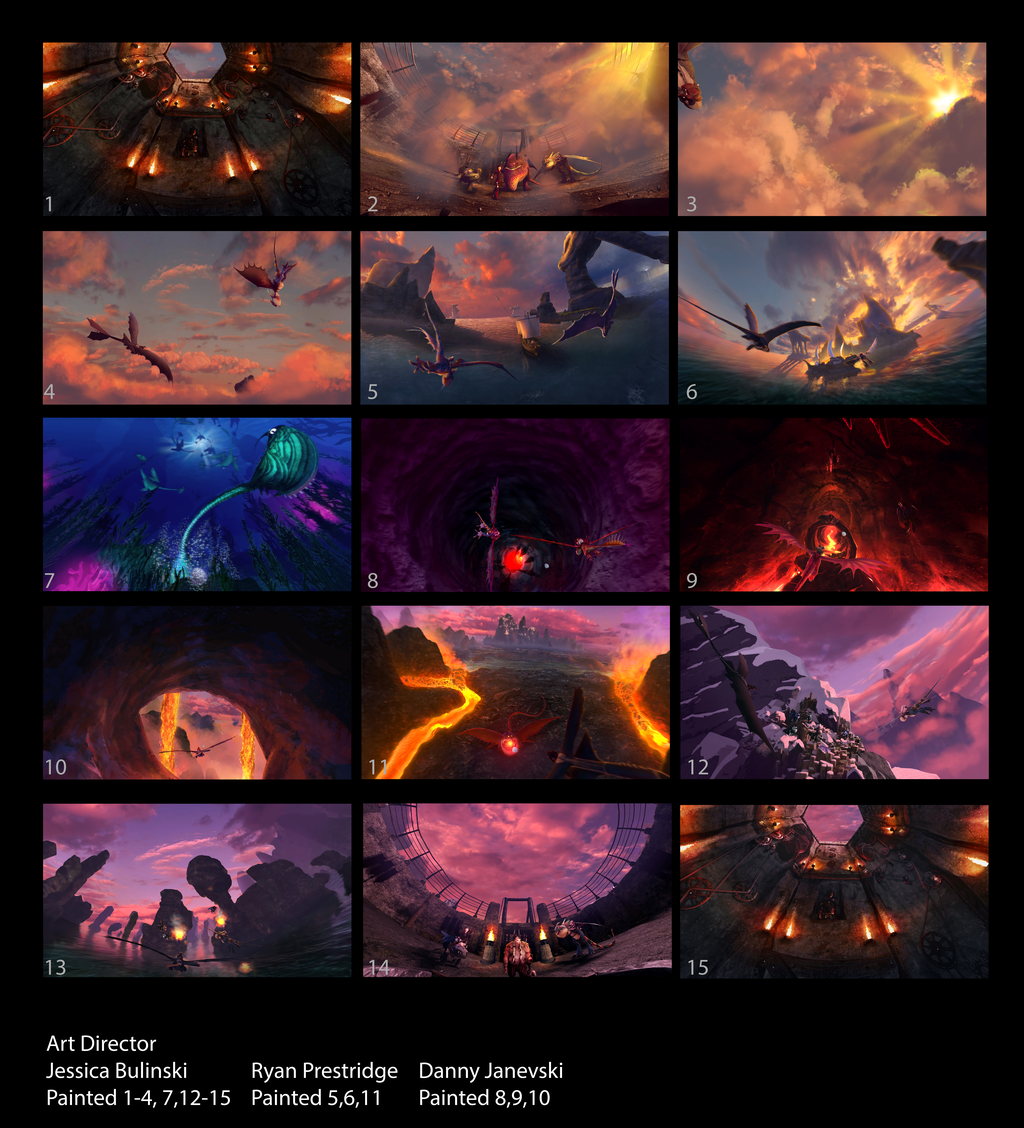 Lighting Key Line Up — How To Train Your Dragon: Flight Academy