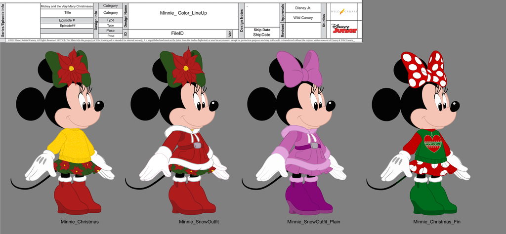 Color Design — Mickey and The Very Many Christmases