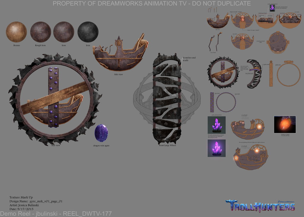 Color and Texture Design — Trollhunters: Tales Of Arcadia