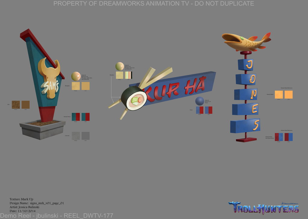 Color and Texture Design — Trollhunters: Tales Of Arcadia