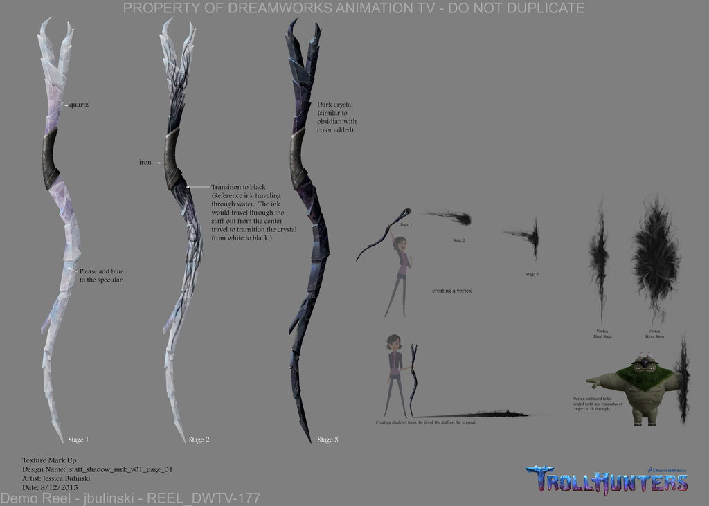 Visual Effects, Color, and Texture Design — Trollhunters: Tales Of Arcadia