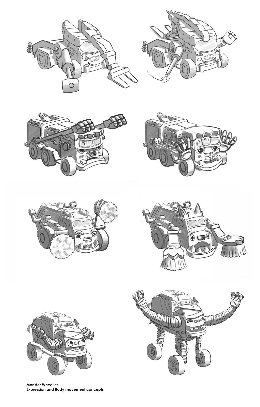 Expression and Body movement concepts — Visual Development