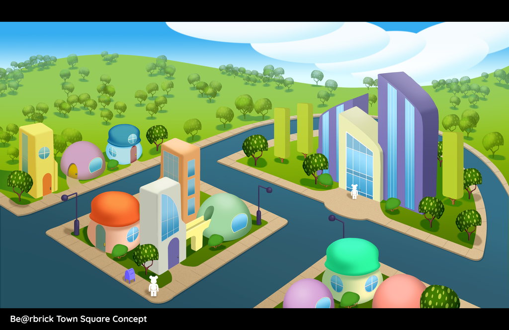 Town Square Design — Visual Development